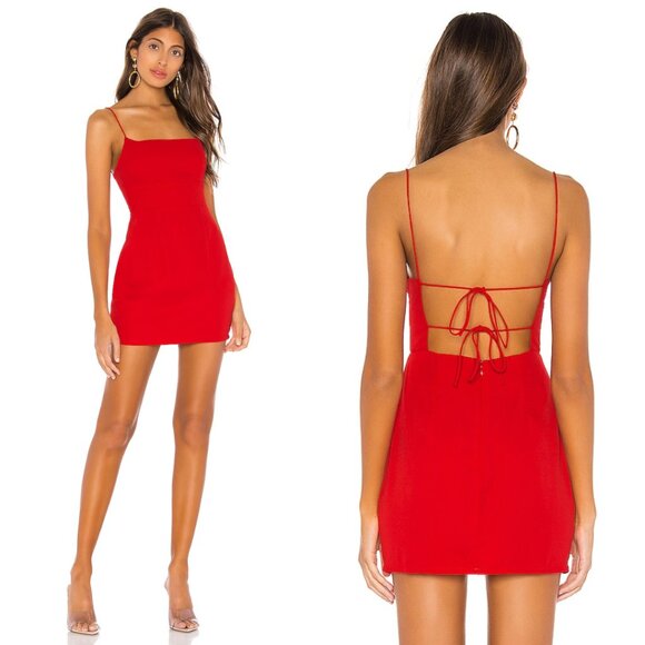 Superdown Red Dixie Strappy Backless Mini Dress - Picture 1 of 4